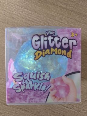 Blue Glitter Diamond Squishy Slow Rise Sugar Squish